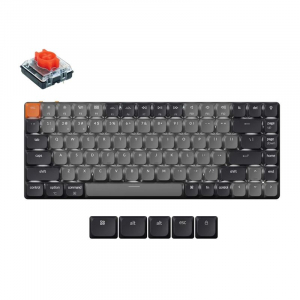 Keychron K3 LED Red Switch vezeték nélküli mechanikus angol billentyűzet szürke (K3X-A1)
