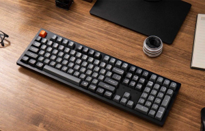 Keychron K10 Max RGB Red Switch vezeték nélküli angol billentyűzet fekete (K10M-B1)