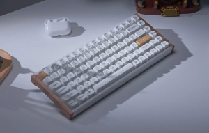 Keychron K2 HE RGB Nebula  Magnetic Switch angol billentyűzet fehér-barna (K2H-Q1)