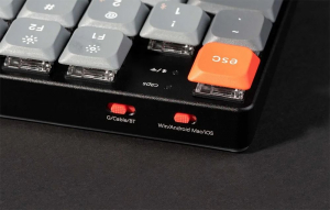 Keychron K5 Max RGB Red Switch vezeték nélküli, alacsony profilú angol billentyűzet (K5M-H1)