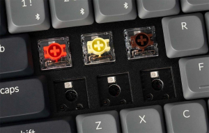 Keychron K3 LED Red Switch vezeték nélküli mechanikus angol billentyűzet szürke (K3X-A1)