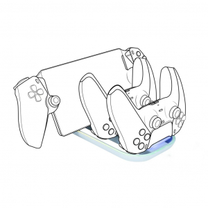 Nacon tripla töltőállomás PlayStation Portal és DualSense kontrollerekhez (PS5TRIPLECHARGER)