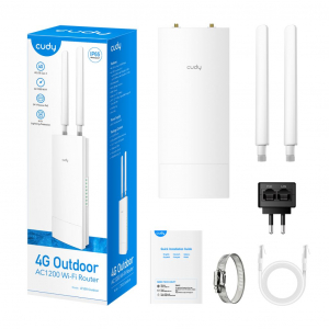 Cudy Indoor/Outdoor 4G AC1200 Wi-Fi Router (LT500 Outdoor)