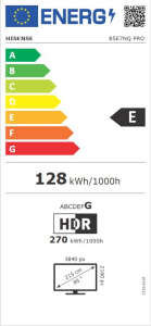 Hisense 85E7NQ PRO 85" 4K UHD Smart QLED TV