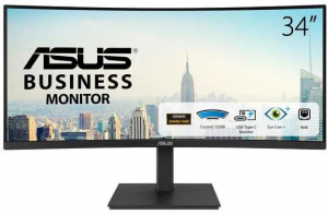 34" ASUS VA34VCPSN ívelt monitor fekete