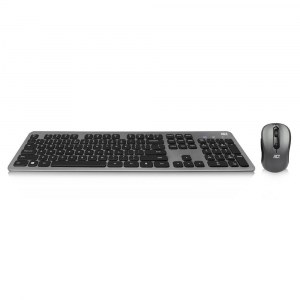 ACT AC5710 vezet&eacute;k n&eacute;lk&uuml;li US (Qwerty) billentyűzet &eacute;s eg&eacute;r, USB-C/USB-A vevőegys&eacute;ggel