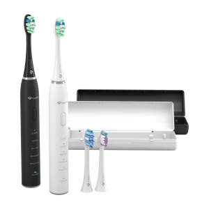 TrueLife SonicBrush Clean30 Duo elektromos fogkefe 2db fekete &eacute;s feh&eacute;r (TLATMC30DUOWA)