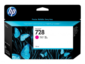 HP 728 130 ml-es DesignJet tintapatron magenta (F9J66A)