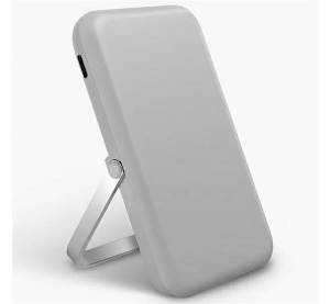 Uniq Hoveo m&aacute;gneses Fast Wireless Type-C PD k&uuml;lső akkumul&aacute;tor / powerbank, k&aacute;rtyatart&oacute;val sz&uuml;rke