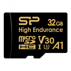 32GB microSDHC Silicon Power Golden Series CL10 V30 A1 + adapter (SP032GBSTHDV3V1HSP)