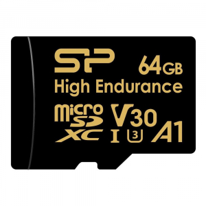 64GB microSDXC Silicon Power Golden Series CL10 V30 A1 + adapter (SP064GBSTXDV3V1HSP)