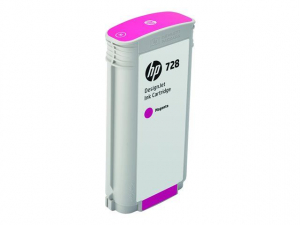 HP 728 130 ml-es DesignJet tintapatron magenta (F9J66A)