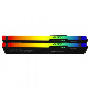 64GB 6400MHz DDR5 RAM Kingston Fury Beast Black RGB EXPO CL32 1.4V (2x32GB) (KF564C32BBEAK2-64)