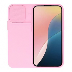 Gigapack Xiaomi Poco C65 kameravédős szilikon tok matt rózsaszín (GP-155700)