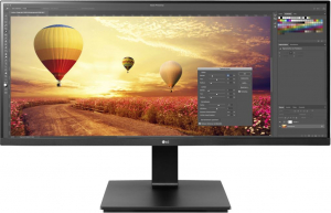 34" LG 34BR65F-B monitor fekete
