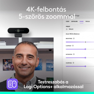 Logitech Brio 4K webkamera fekete (960-001718)