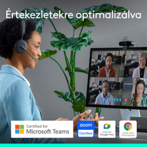 Logitech Brio 4K webkamera fekete (960-001718)