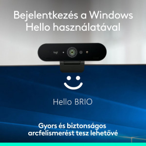 Logitech Brio 4K webkamera fekete (960-001718)