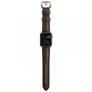 Nomad Apple Watch Ultra 2/1(49mm) 9/8/7(45mm)/6/SE/5/4(44mm)/3/2/1(42mm) szíj barna-ezüst (NM1A4RST00)