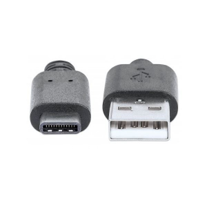 Manhattan USB 2.0 Type A - USB Type-C (USB-C)  M/M 1m kábel fekete  (353298)