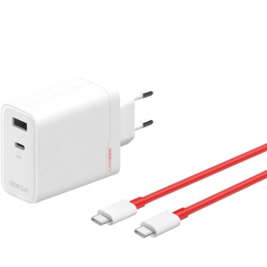 OnePlus SuperVooc 120W hálózati töltő + USB-C kábel fehér (6921815627715)