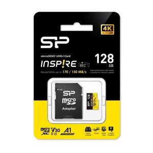 128GB microSDXC Silicon Power UHS-I U3, 3D TLC NAND (SP128GBSTXLV3V1NSP)