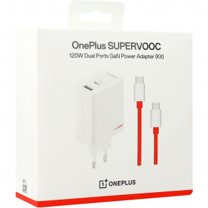 OnePlus SuperVooc 120W hálózati töltő + USB-C kábel fehér (6921815627715)