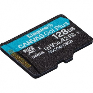 128GB microSDXC Kingston Canvas Go! Plus UHS-1 U3 V30 A2 mem&oacute;riak&aacute;rtya (SDCG4/128GBSP)