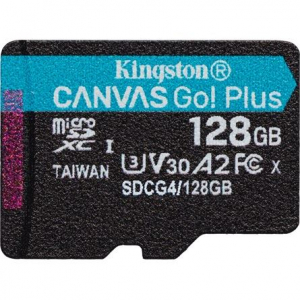 128GB microSDXC Kingston Canvas Go! Plus UHS-1 U3 V30 A2 mem&oacute;riak&aacute;rtya (SDCG4/128GBSP)