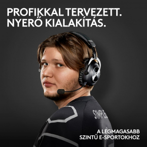 Logitech PRO X 2 LIGHTSPEED vezeték nélküli gamer fejhallgató + állvány fekete (991-000550)