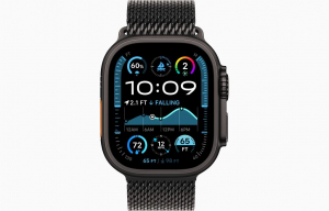 Apple Watch Ultra 2 GPS + Cellular 49mm fekete titántok, fekete titán milánói szíj L méret (MX5V3CM/A)