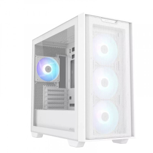 ASUS A21 Plus táp nélküli ablakos Micro-ATX ház fehér (90DC00H3-B19010)