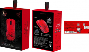Razer Viper V3 Pro Faker Edition vezeték nélküli gaming egér piros (RZ01-05120500-R3M1)