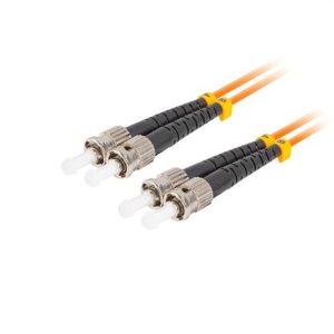 Lanberg száloptikai patchkábel MM ST/UPC-ST/UPC duplex 10m LSZH OM2 50/125, 10m narancssárga (FO-STST-MD21-0100-OG)