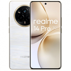 Realme 14 Pro 5G 8/256GB mobiltelefon feh&eacute;r (RMX5056)
