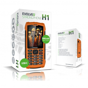Evolveo StrongPhone H1 mobiltelefon narancss&aacute;rga (SGP-H1-OR)