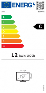 24" Acer Vero B247YGbmiprzx monitor (UM.QB7EE.G05)