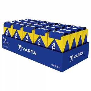 Varta Longlife Power alk&aacute;li mang&aacute;n elem 580 mAh 9V 20 db (04922121111)