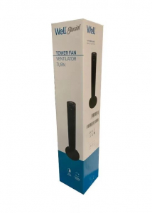 Well Glacial torony ventilátor 81cm fekete (FAN-TOWER-GLACIAL-WL)
