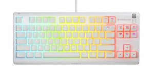 Steelseries Apex 3 TKL gamer billentyűzet UK fehér (64905)