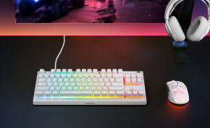 Steelseries Apex 3 TKL gamer billentyűzet UK fehér (64905)