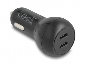 Delock autós töltő 2 x USB Type-C PD 3.0 40 W (64330)