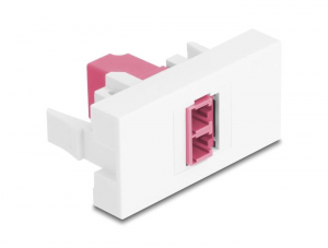 Delock Easy 45 LC Duplex modul fehér-lila (90846)