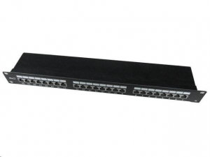 Gembird NPP-C624-002 patch panel 24 port 1U 19" CAT 6