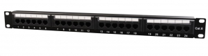 Gembird NPP-C624CM-001 patch panel 24 port 1U 19" CAT 6