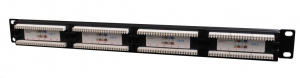 Gembird NPP-C624CM-001 patch panel 24 port 1U 19" CAT 6