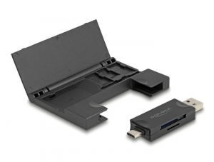 Delock USB 5 Gbps USB Type-C k&aacute;rtyaolvas&oacute; SD &eacute;s Mikro SD mem&oacute;riak&aacute;rty&aacute;khoz (91014)