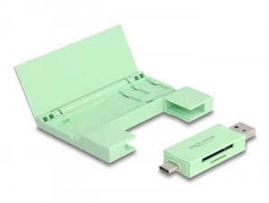 Delock USB 5 Gbps USB Type-C k&aacute;rtyaolvas&oacute; SD &eacute;s Mikro SD mem&oacute;riak&aacute;rty&aacute;khoz mentaz&ouml;ld (91015)
