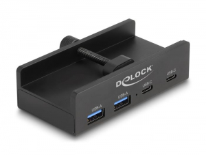 Delock USB 5 Gbps Hub 2x USB-A 2x USB-C fekete (64262)