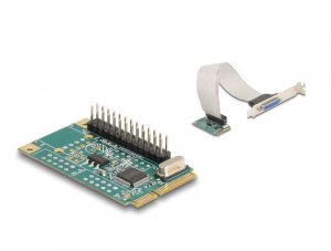 DeLock Mini PCIe -> 1 x p&aacute;rhuzamos port h&aacute;tlapi kivezet&eacute;s (95275)